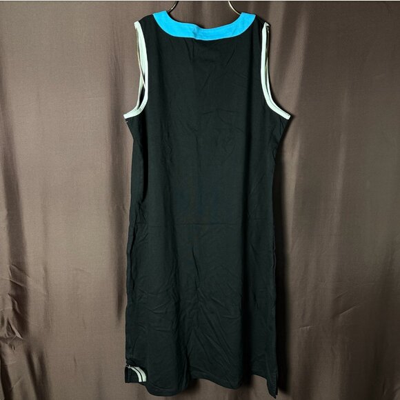 Lands' End Women's 1XL-2XL Sleeveless Swim Cover-up Dress Cotton Jersey - Picture 5 of 9